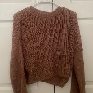 women’s brown sweater